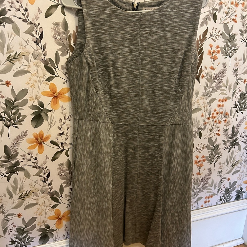 Lila Rose Gray Textured Midi Dress